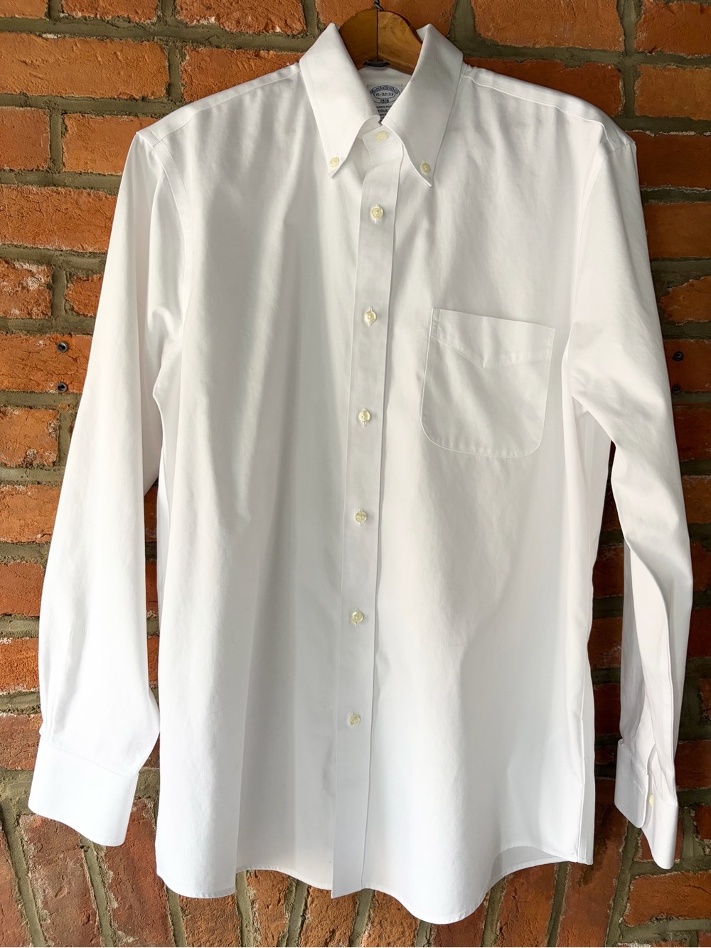 Brooks Brothers 1818 Original Polo White Button Down Dress Shirt 15 32/33